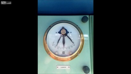 Container Ship Taking 40 Degree Roll in North Atlantic