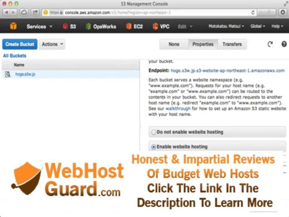 hosting a website on S3 in less than 1 min
