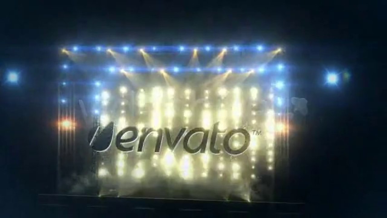 Light Up Your Logo On Stage - After Effects Template