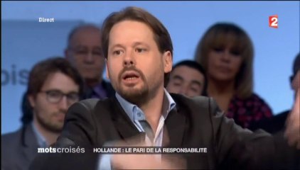 François Delapierre à Mots croisés sur France 2 le 6/01/14