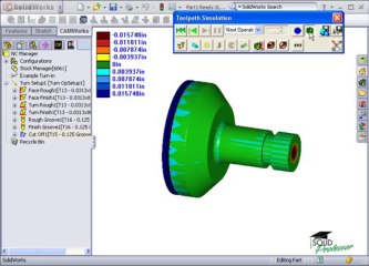 2-10 Turning -Simulate Toolpaths (CAMWorks Tutorials)