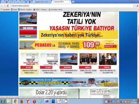 Haber Scripti, Haber Yazılımı, Haber Sistemi, Haber Sitesi Kur