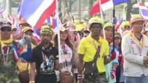 Thai protesters in warm-up march for Bangkok shutdown