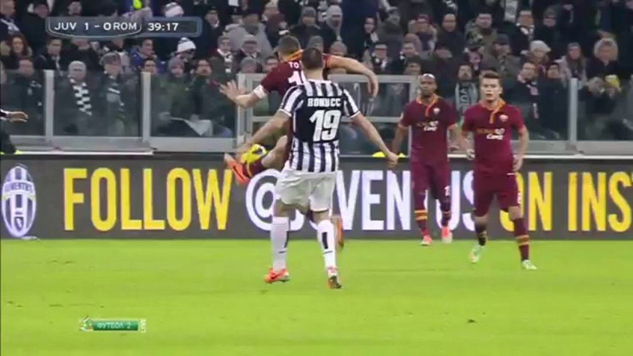 JUVENEWS.EU - Juventus - Roma 3-0 La simulazione di Totti