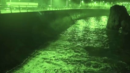 Temporal en la playa de Palmera y Pregona 6 enero 2014