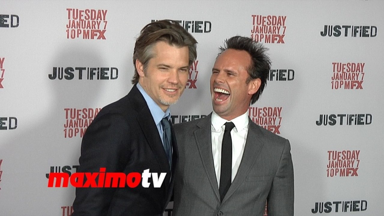 FX's JUSTIFIED Season 5 Premiere Timothy Olyphant, Walton Goggins, Alicia Witt, Joelle Carter