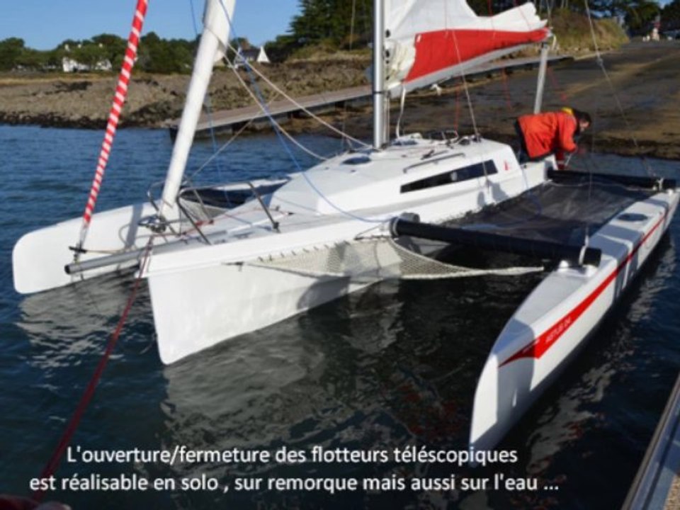 Mise en oeuvre du Trimaran transportable ASTUS 24