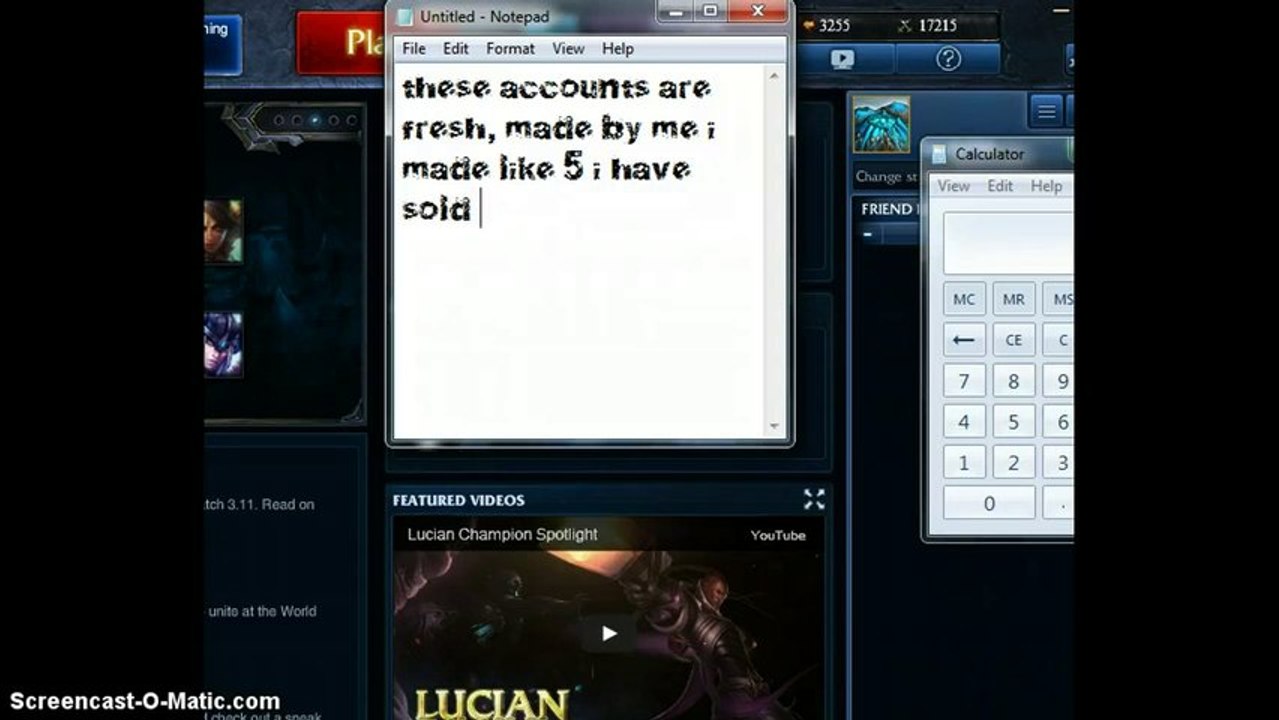 GameTag.com - Buy Sell Accounts - Selling league of legends PBE accounts 35$ ea