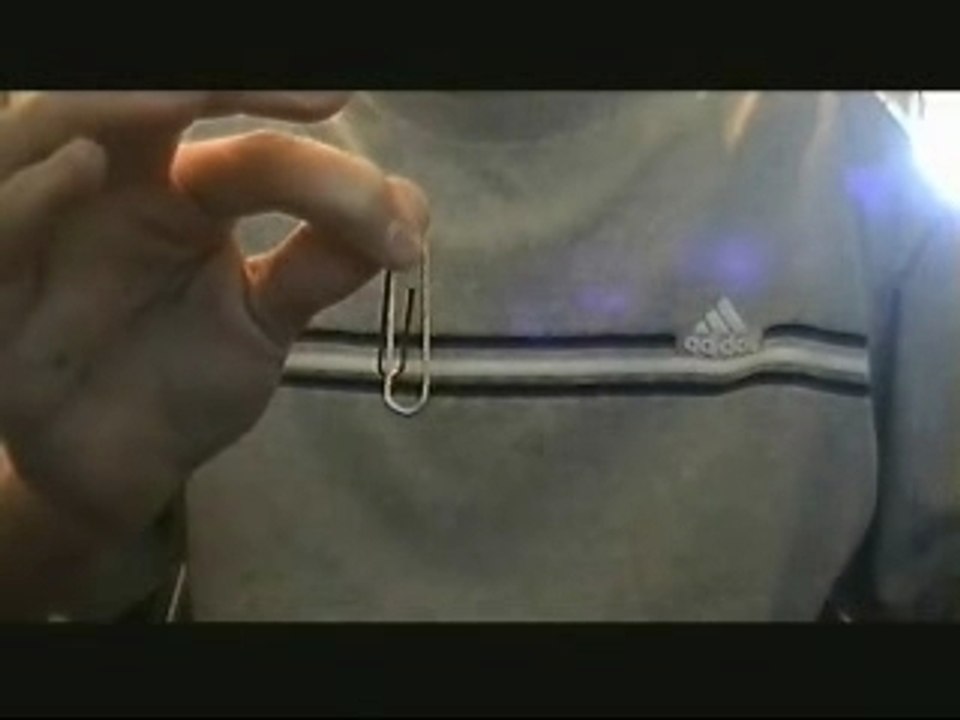 Bending Paper Clip Magic Trick