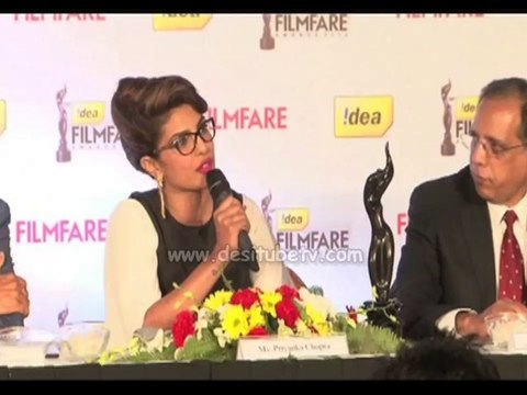 Priyanka Chopra during the press conference of 59th Idea Filmfare Awards 2013,she told about ranbeer & shahrukh,must watch