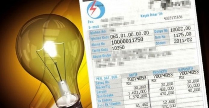 Şok eden elektrik faturası