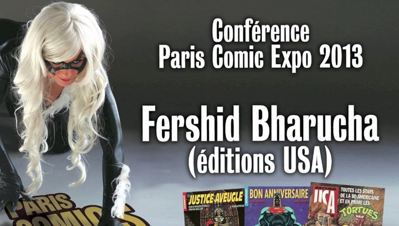 Conférence Fershid Bharucha par Comic Box à Paris Comics Expo 2013