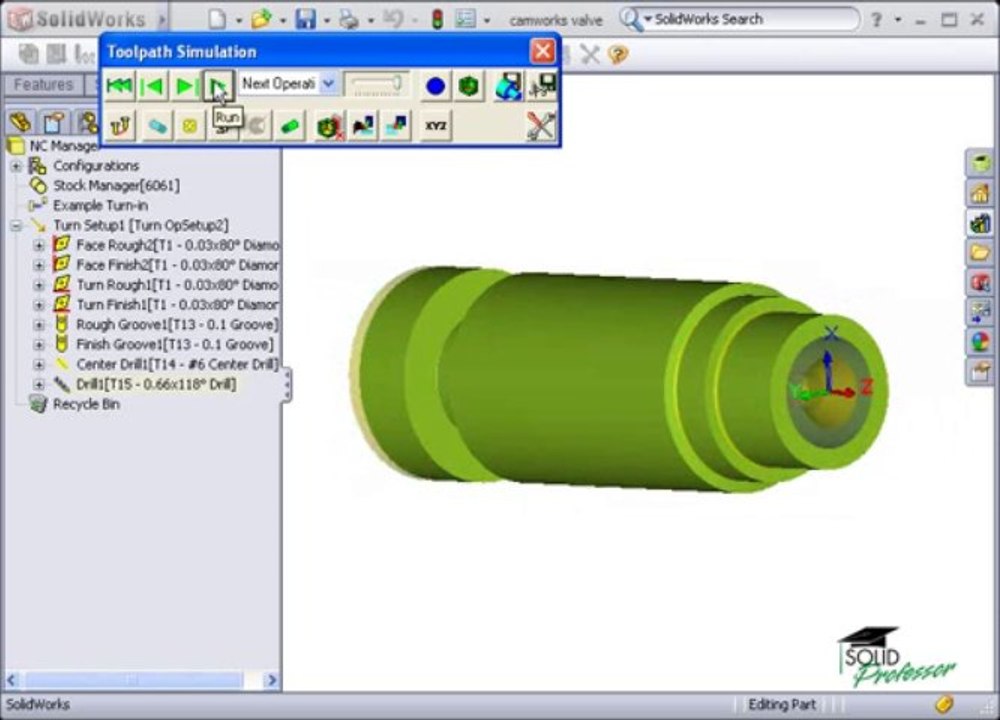 4-4 Turn Features - ID Feature (CAMWorks Tutorials)