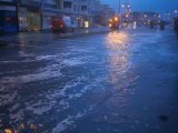 Wave Surge Hits Irish Coastal Town