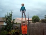 Petites acrobaties avec les enfants
