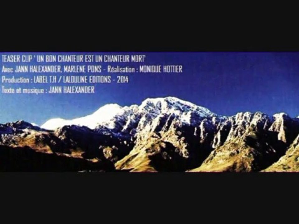 Jann Halexander : Teaser "Un bon chanteur est un chanteur mort"