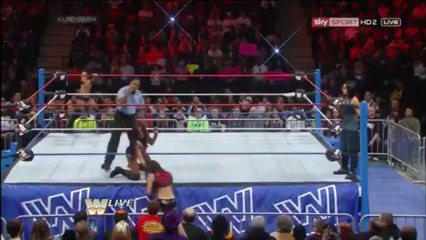 RAW 01/07/2014 - The Bellas vs Aksana and Alicia Fox