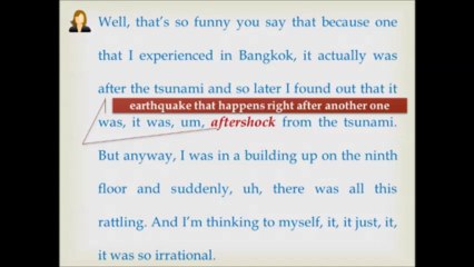 Advanced conversations: #1Earthquake