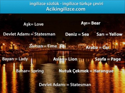 İngilizce Türkçe Çeviri Uzun Metin