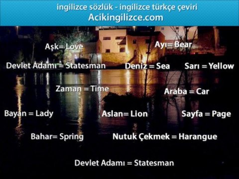 İngilizce Türkçe Çeviri Ve Türkçe İngilizce Çeviri