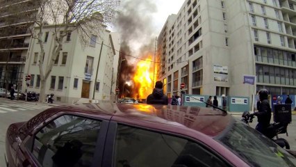 Incendie à Marseille le 07/01/2014