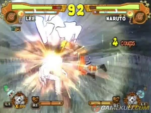 Naruto Shippuden : Ultimate Ninja 5 - Lee Vs Naruto