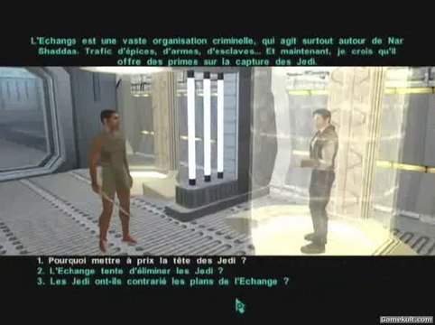 Star Wars : Knights of the Old Republic II - Dialogue enlevé