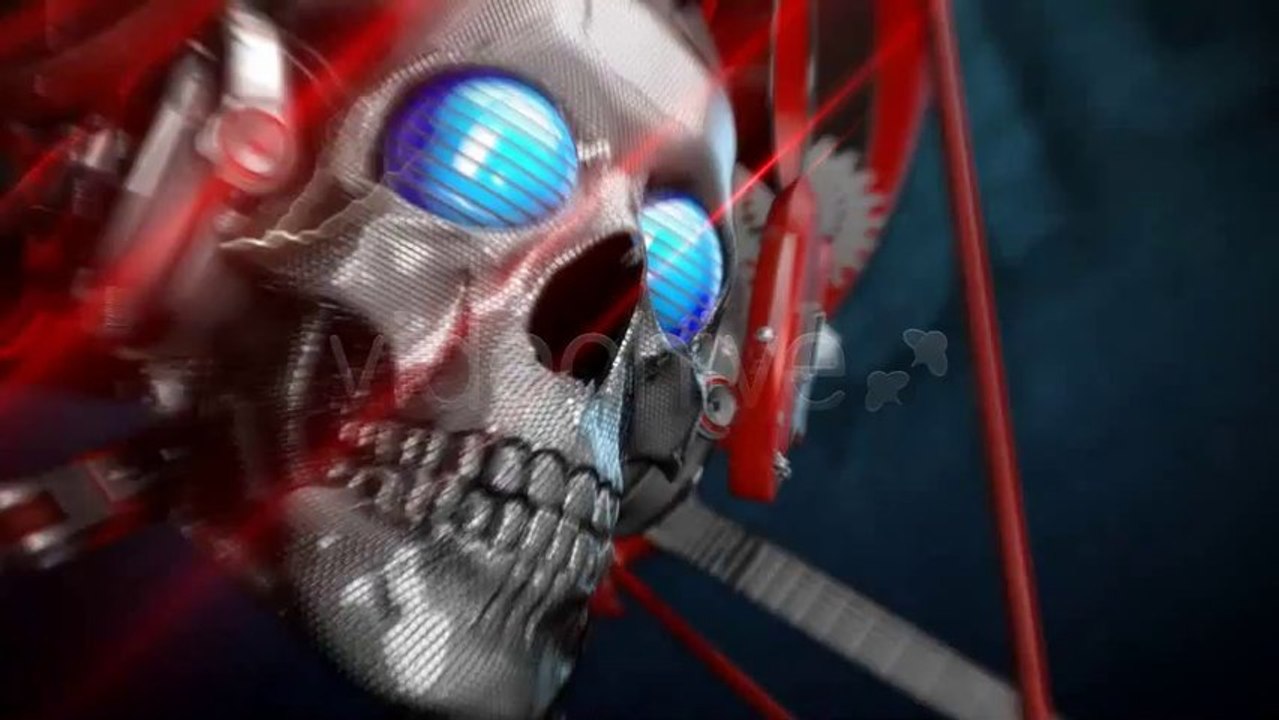 Metal Skull Head Logo Sting - After Effects Template