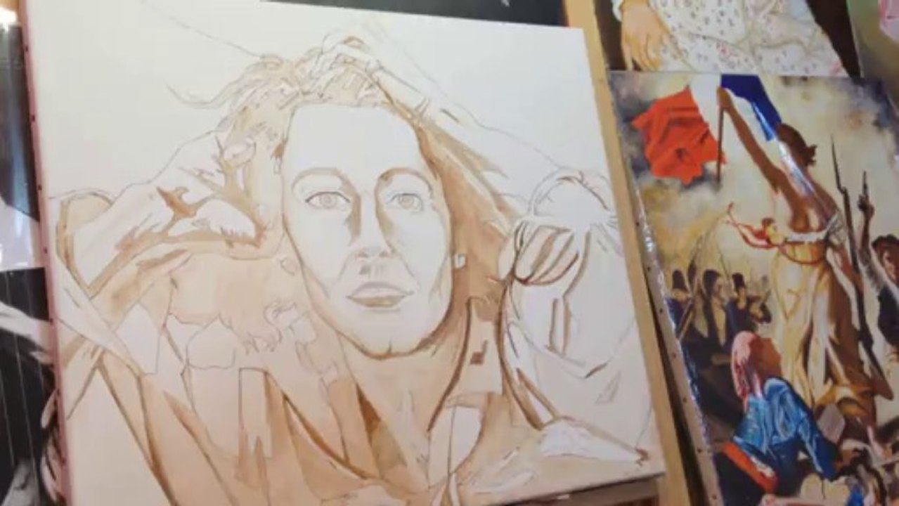 Gustave Courbet self-portrait "desperate"  Lavis 02