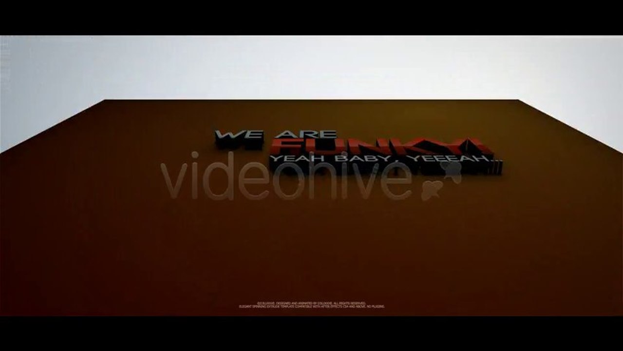 3D Spin Extrude - After Effects Template