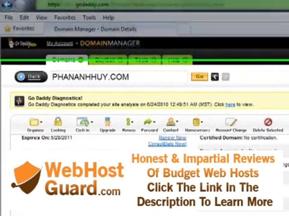 Hướng dẫn quản lý domain tại Godaddy, trỏ tên miền về Hosting