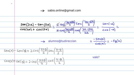 Identidades trigonométricas