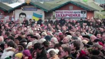 Pro-EU Ukrainians mark Orthodox Xmas in central Kiev