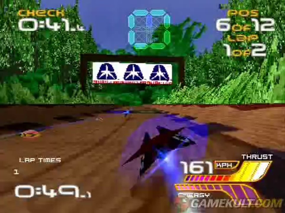 WipEout 2097 - Course en forêt