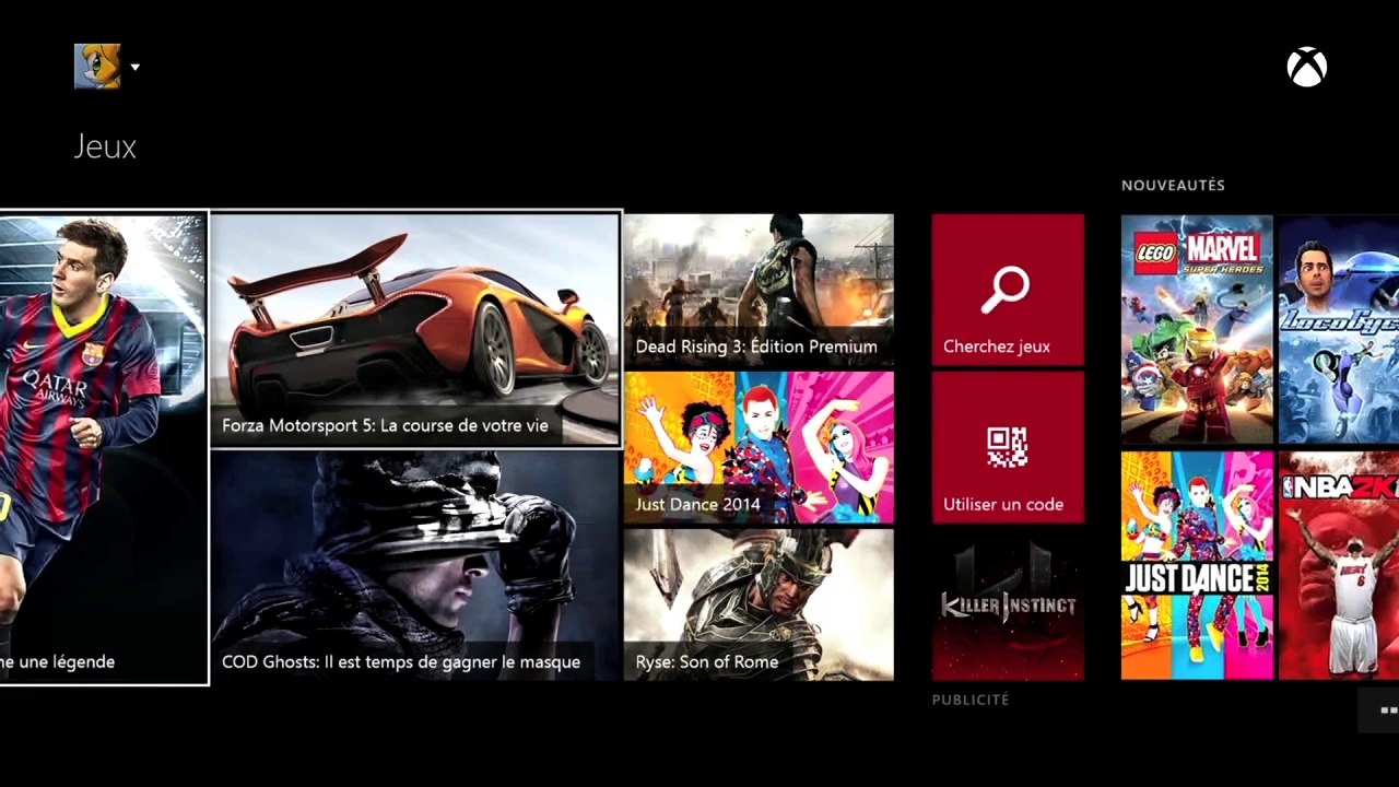 Xbox One : l'interface à l'essai