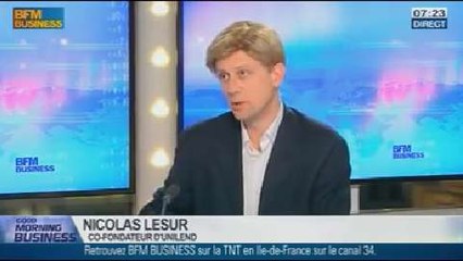 Unilend est une alternative aux banques, Nicolas Lesur, dans GMB - 08/01