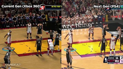 NBA 2K14 - Old gen versus next gen