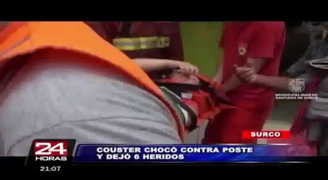 Surco: accidente de tránsito en avenida Benavides dejó seis heridos