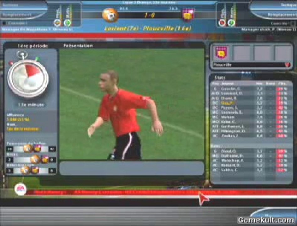 LFP Manager 2005 - Un match 3D