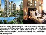 Emaar MGF Imperial Gardens Available in the Option of 3 BHK Apartments