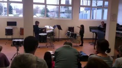 Première audition de percussion