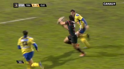 Toulouse - Clermont (05-01-2014, 19-12), Essai Maxime Médard