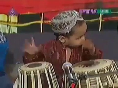 Amazing 2 year Old Pakistani Kid Playing Drum Tabla - Very Talented