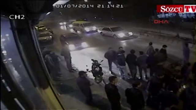 Cinayet anı güvenlik kamerasına böyle yansıdı