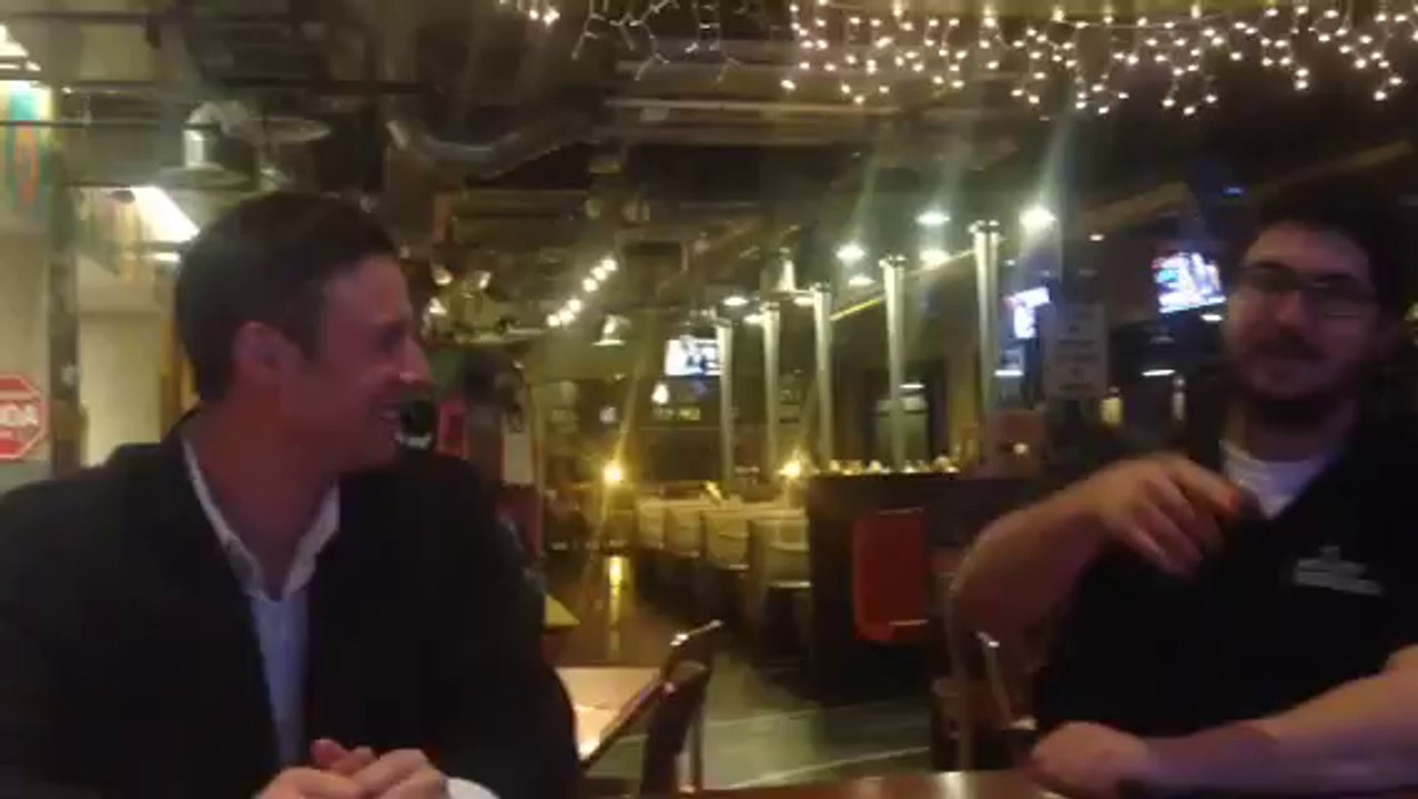 Man Amazed by Voice Double