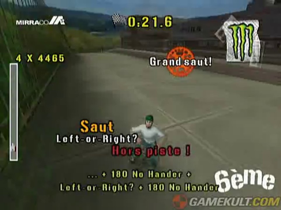 Dave Mirra BMX Challenge - Quand les menus s'en...