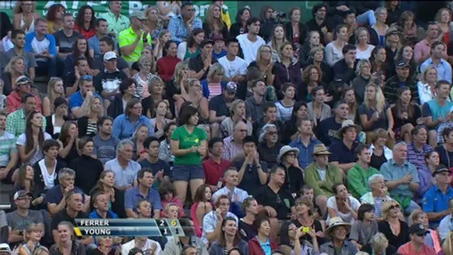 Auckland, Ferrer batte Young al terzo set