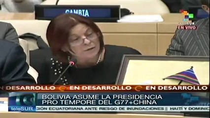 Argentina aplaude presidencia de Bolivia en el G77+China