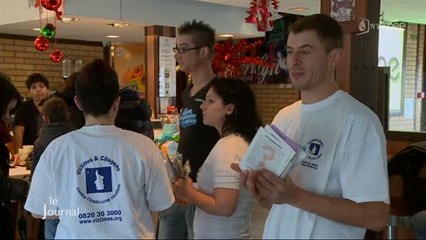 Distribution d’éthylotest dans 1 fastfood (La Roche-sur-Yon)
