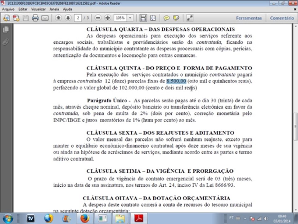 contrato de santa cruz..
